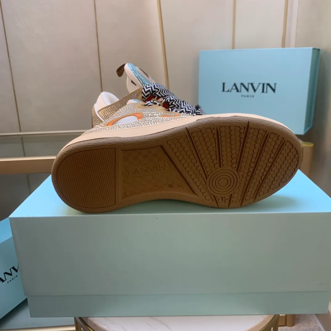 💰620. Lanvin LANVIN. 22 colors: nubuck fabric, breathable mesh, cowhide feet! Same style for men and women: sizes 35-46! High and low versions!